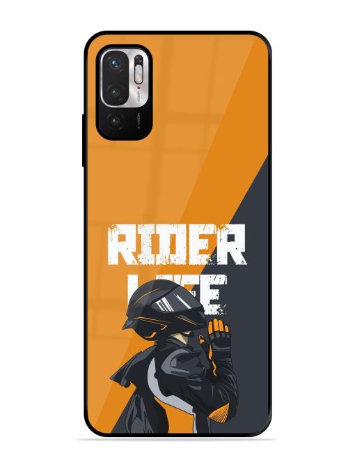 Ride Never Ends Glossy Soft Edge Case for Xiaomi Redmi Note 10T (5G) Chachhi