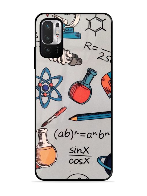 Science Doodle Glossy Soft Edge Case for Xiaomi Redmi Note 10T (5G) Chachhi