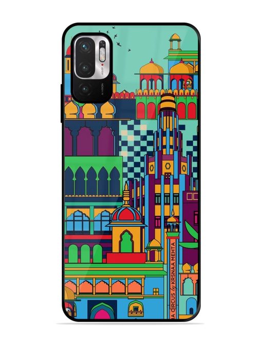 Indian Tapestry Glossy Soft Edge Case for Xiaomi Redmi Note 10T (5G) Chachhi