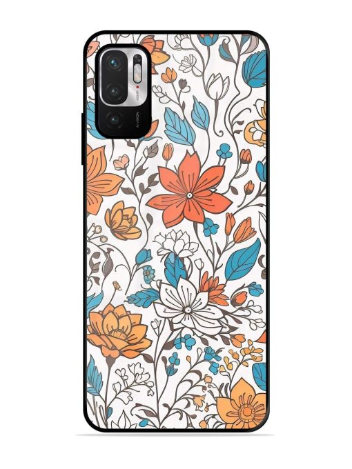 Floral Symphony Glossy Soft Edge Case for Xiaomi Redmi Note 10T (5G)