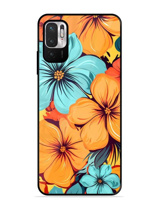 Tropical Bloom Glossy Soft Edge Case for Xiaomi Redmi Note 10T (5G) Chachhi