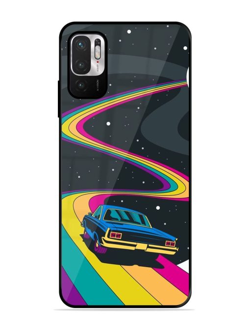 Rainbow Road Glossy Soft Edge Case for Xiaomi Redmi Note 10T (5G) Chachhi