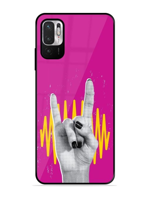 Rock Hand Glossy Soft Edge Case for Xiaomi Redmi Note 10T (5G) Chachhi