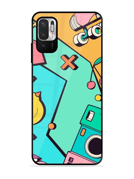 Retro Remix Glossy Soft Edge Case for Xiaomi Redmi Note 10T (5G) Chachhi