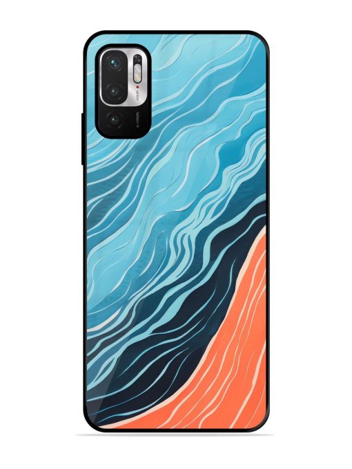 Oceanic Divide Glossy Soft Edge Case for Xiaomi Redmi Note 10T (5G) Chachhi