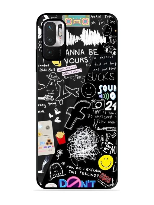 Doodle Diary Glossy Soft Edge Case for Xiaomi Redmi Note 10T (5G) Chachhi