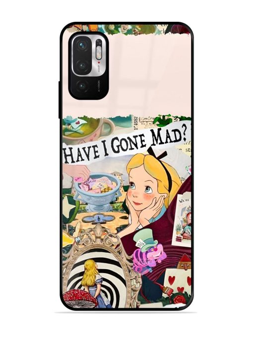 Mad Hatter'S Collage Glossy Soft Edge Case for Xiaomi Redmi Note 10T (5G) Chachhi