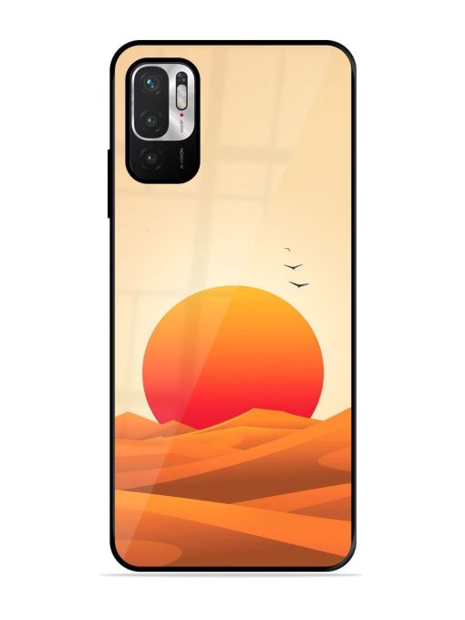 Desert Sunset Glossy Soft Edge Case for Xiaomi Redmi Note 10T (5G) Chachhi