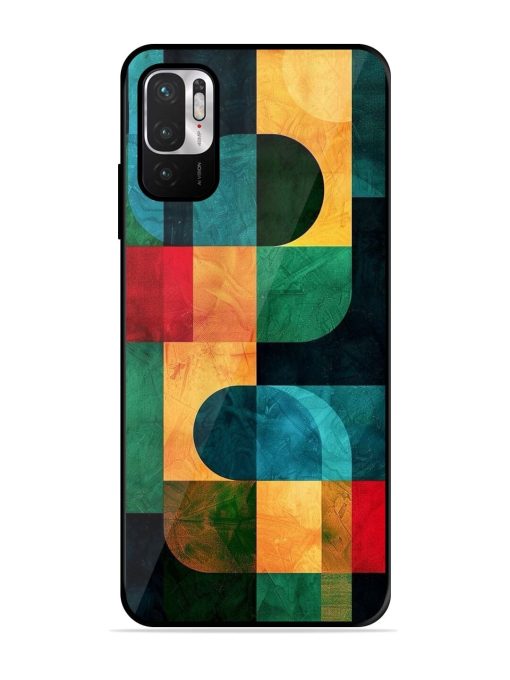 Geometric Harmony Glossy Soft Edge Case for Xiaomi Redmi Note 10T (5G)