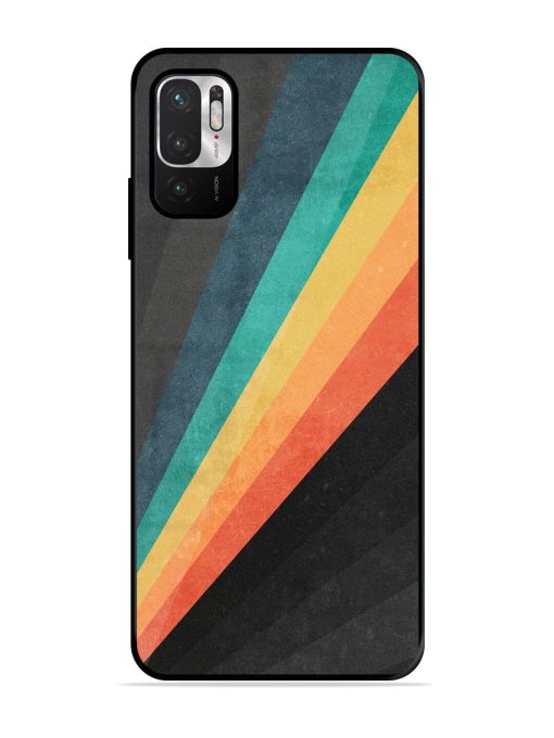 Retro Spectrum Glossy Soft Edge Case for Xiaomi Redmi Note 10T (5G) Chachhi