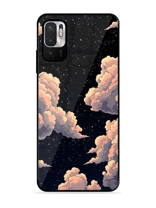 Starry Night Dreams Glossy Soft Edge Case for Xiaomi Redmi Note 10T (5G) Chachhi