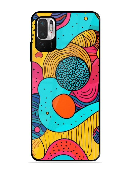 Psychedelic Patterns Glossy Soft Edge Case for Xiaomi Redmi Note 10T (5G) Chachhi