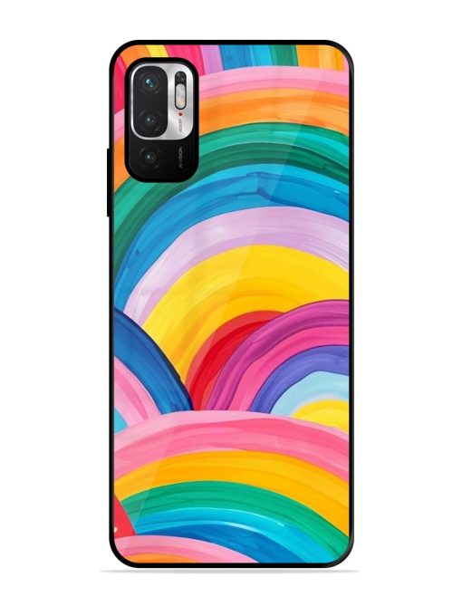 Rainbow Symphony Glossy Soft Edge Case for Xiaomi Redmi Note 10T (5G)