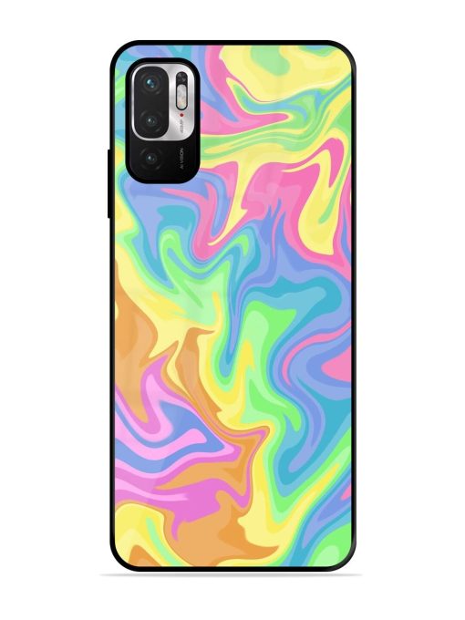 Whimsical Swirl Glossy Soft Edge Case for Xiaomi Redmi Note 10T (5G) Chachhi