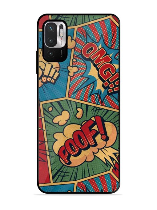 Comic Book Chaos Glossy Soft Edge Case for Xiaomi Redmi Note 10T (5G) Chachhi