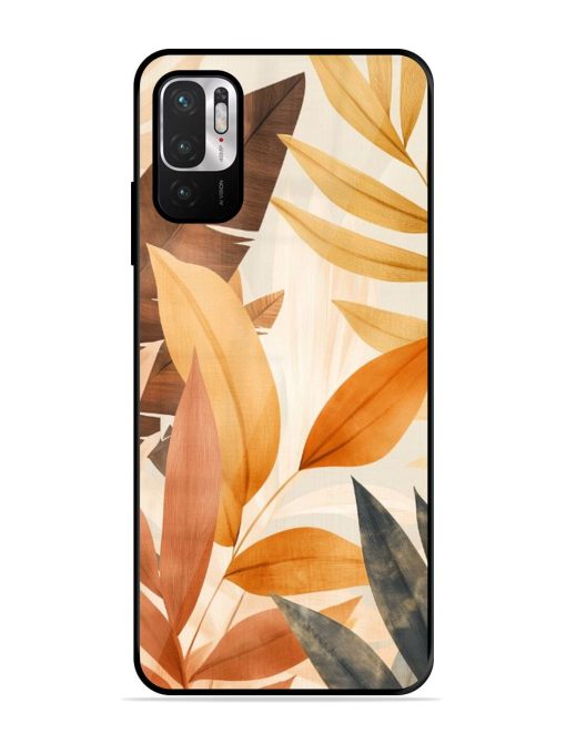 Earthy Elegance Glossy Soft Edge Case for Xiaomi Redmi Note 10T (5G) Chachhi