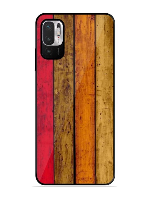 Colorful Woodgrain Glossy Soft Edge Case for Xiaomi Redmi Note 10T (5G) Chachhi