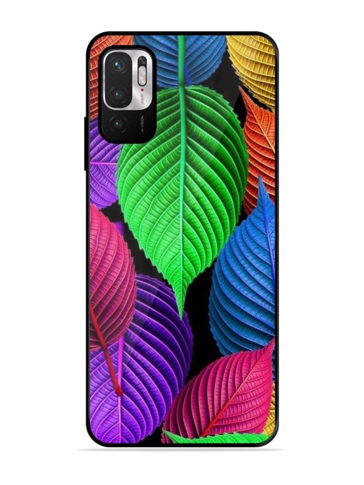 Rainbow Leaf Symphony Glossy Soft Edge Case for Xiaomi Redmi Note 10T (5G) Chachhi