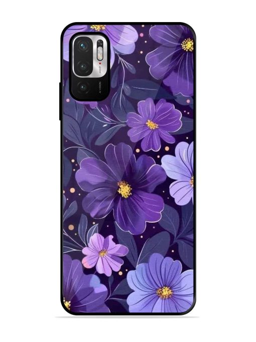 Purple Paradise Glossy Soft Edge Case for Xiaomi Redmi Note 10T (5G) Chachhi