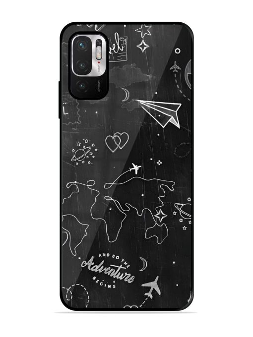 Wanderlust Sketchbook Glossy Soft Edge Case for Xiaomi Redmi Note 10T (5G) Chachhi