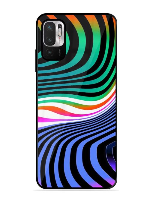 Psychedelic Waves Glossy Soft Edge Case for Xiaomi Redmi Note 10T (5G) Chachhi