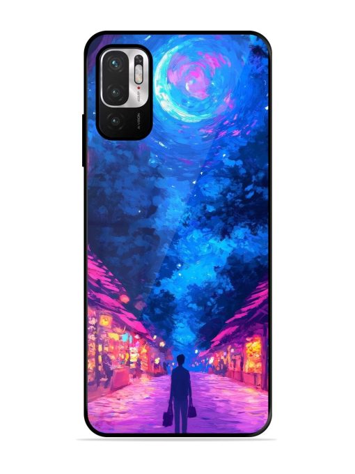 Neon Nightscape Glossy Soft Edge Case for Xiaomi Redmi Note 10T (5G) Chachhi