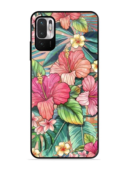 Tropical Tapestry Glossy Soft Edge Case for Xiaomi Redmi Note 10T (5G) Chachhi