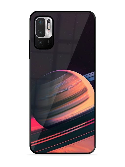 Neon Saturn Glossy Soft Edge Case for Xiaomi Redmi Note 10T (5G) Chachhi