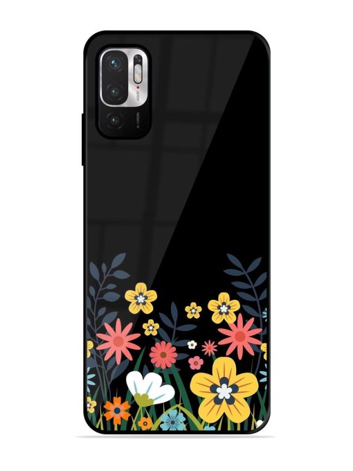 Floral Night Sky Glossy Soft Edge Case for Xiaomi Redmi Note 10T (5G) Chachhi