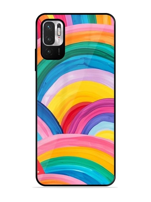 Rainbow Cascade Glossy Soft Edge Case for Xiaomi Redmi Note 10T (5G) Chachhi