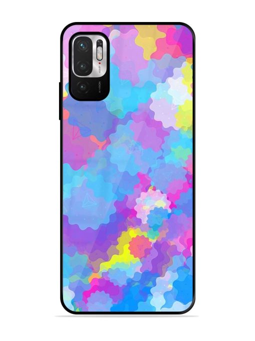 Psychedelic Cloud Burst Glossy Soft Edge Case for Xiaomi Redmi Note 10T (5G) Chachhi