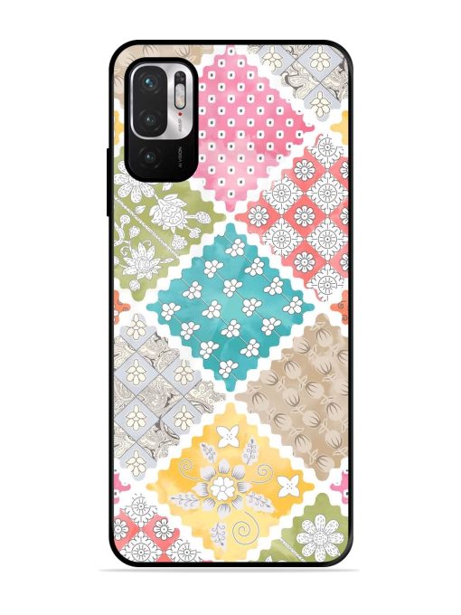 Patchwork Dreamscape Glossy Soft Edge Case for Xiaomi Redmi Note 10T (5G) Chachhi