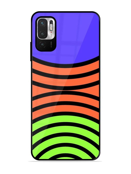 Psychedelic Stripe Symphony Glossy Soft Edge Case for Xiaomi Redmi Note 10T (5G) Chachhi