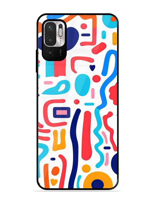 Whimsical Doodle Chaos Glossy Soft Edge Case for Xiaomi Redmi Note 10T (5G) Chachhi