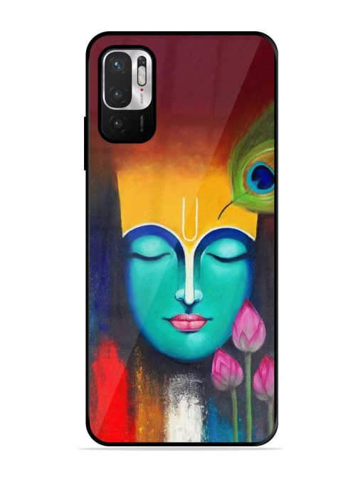 Divine Tranquility: The Face Of Krishna Glossy Soft Edge Case for Xiaomi Redmi Note 10T (5G) Chachhi