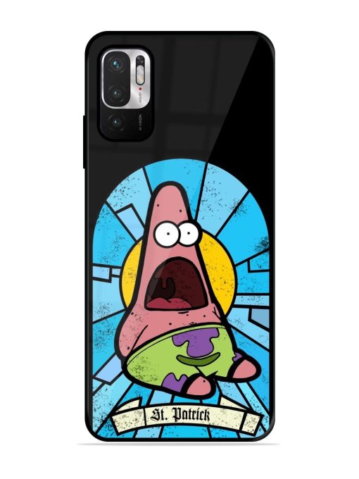 St. Patrick'S Day Stained Glass Patrick Star Glossy Soft Edge Case for Xiaomi Redmi Note 10T (5G) Chachhi