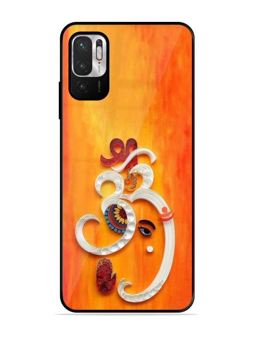 Ganesha In Quilling Art Glossy Soft Edge Case for Xiaomi Redmi Note 10T (5G) Chachhi