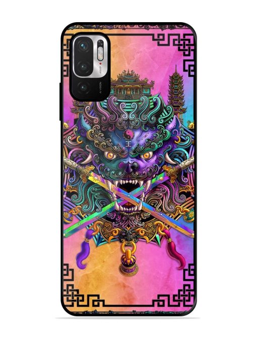 Psychedelic Fu Dog Tapestry Glossy Soft Edge Case for Xiaomi Redmi Note 10T (5G) Chachhi