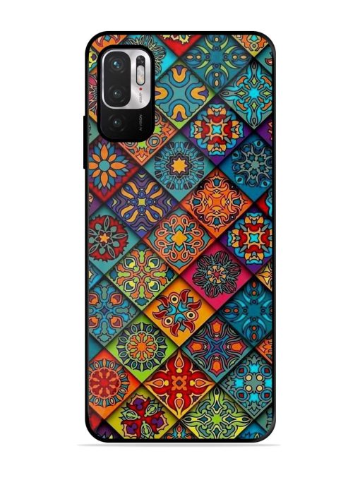 Patchwork Mandala Mosaic Glossy Soft Edge Case for Xiaomi Redmi Note 10T (5G) Chachhi