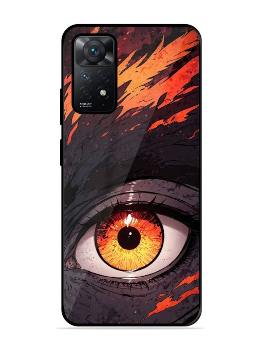 Inferno Gaze Glossy Soft Edge Case for Xiaomi Redmi Note 11 Chachhi