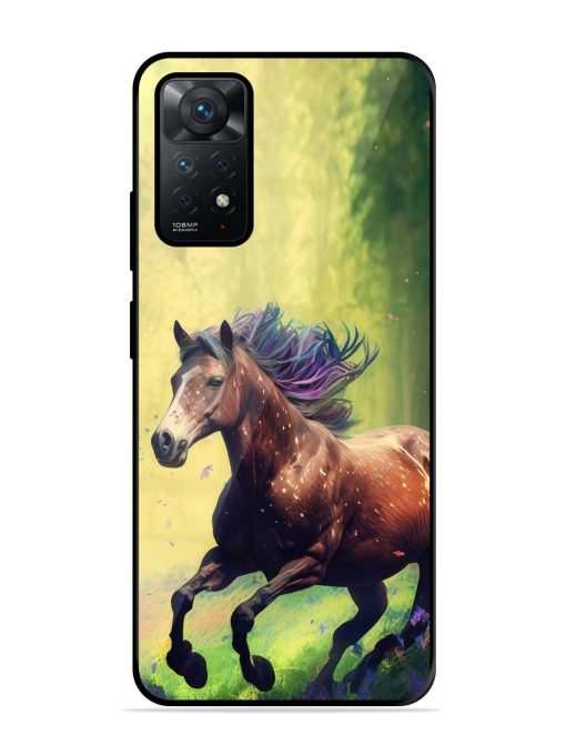 Enchanted Gallop Glossy Soft Edge Case for Xiaomi Redmi Note 11 Chachhi