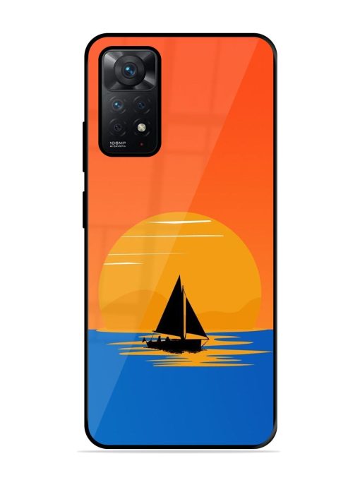 Sunset Sail Glossy Soft Edge Case for Xiaomi Redmi Note 11 Chachhi