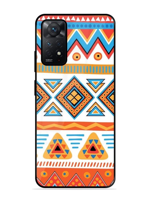 Vibrant Tribal Pattern Glossy Soft Edge Case for Xiaomi Redmi Note 11