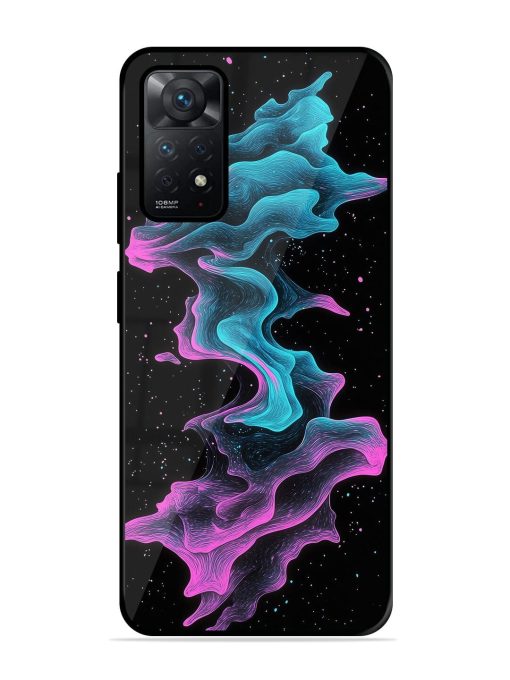 Cosmic Currents Glossy Soft Edge Case for Xiaomi Redmi Note 11 Chachhi