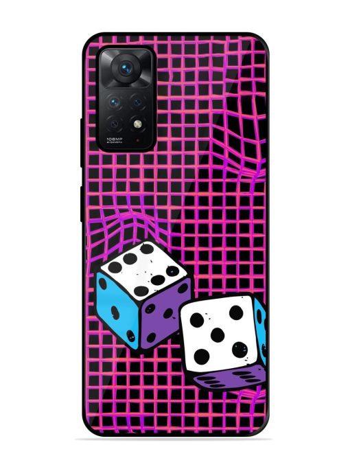 Glitched Dice Glossy Soft Edge Case for Xiaomi Redmi Note 11 Chachhi