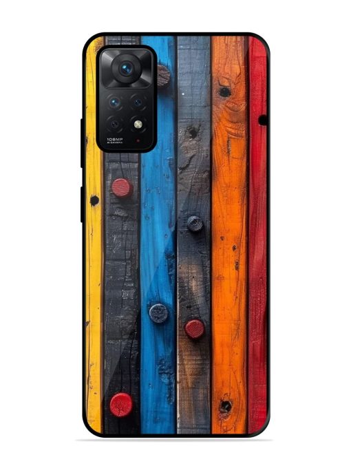 Rainbow Plank Glossy Soft Edge Case for Xiaomi Redmi Note 11 Chachhi