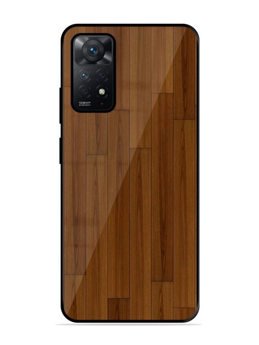 Warm Woodgrain Glossy Soft Edge Case for Xiaomi Redmi Note 11 Chachhi