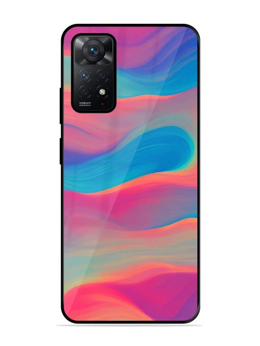 Wavy Wonder Glossy Soft Edge Case for Xiaomi Redmi Note 11 Chachhi