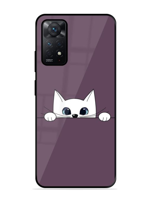 Peek-A-Boo Kitty Glossy Soft Edge Case for Xiaomi Redmi Note 11 Chachhi