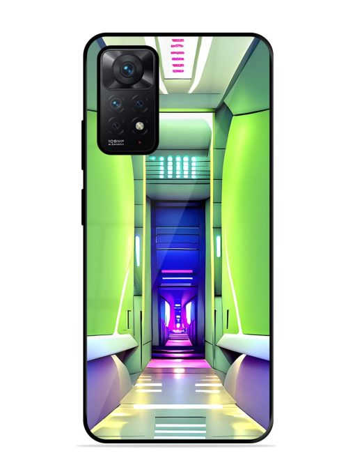 Neon Corridor Glossy Soft Edge Case for Xiaomi Redmi Note 11 Chachhi